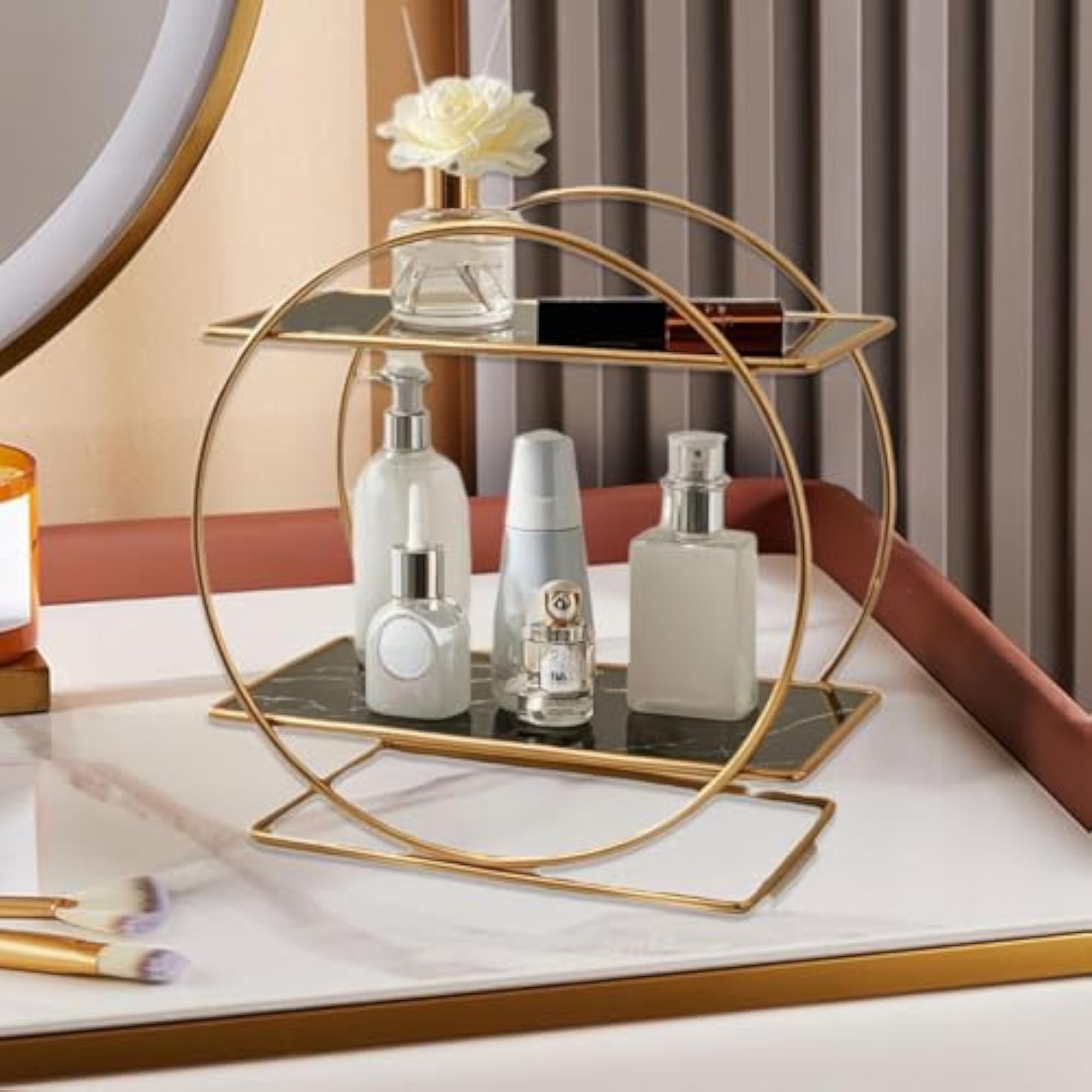 Bathroom Countertop Cosmetics Holder for Bedroom